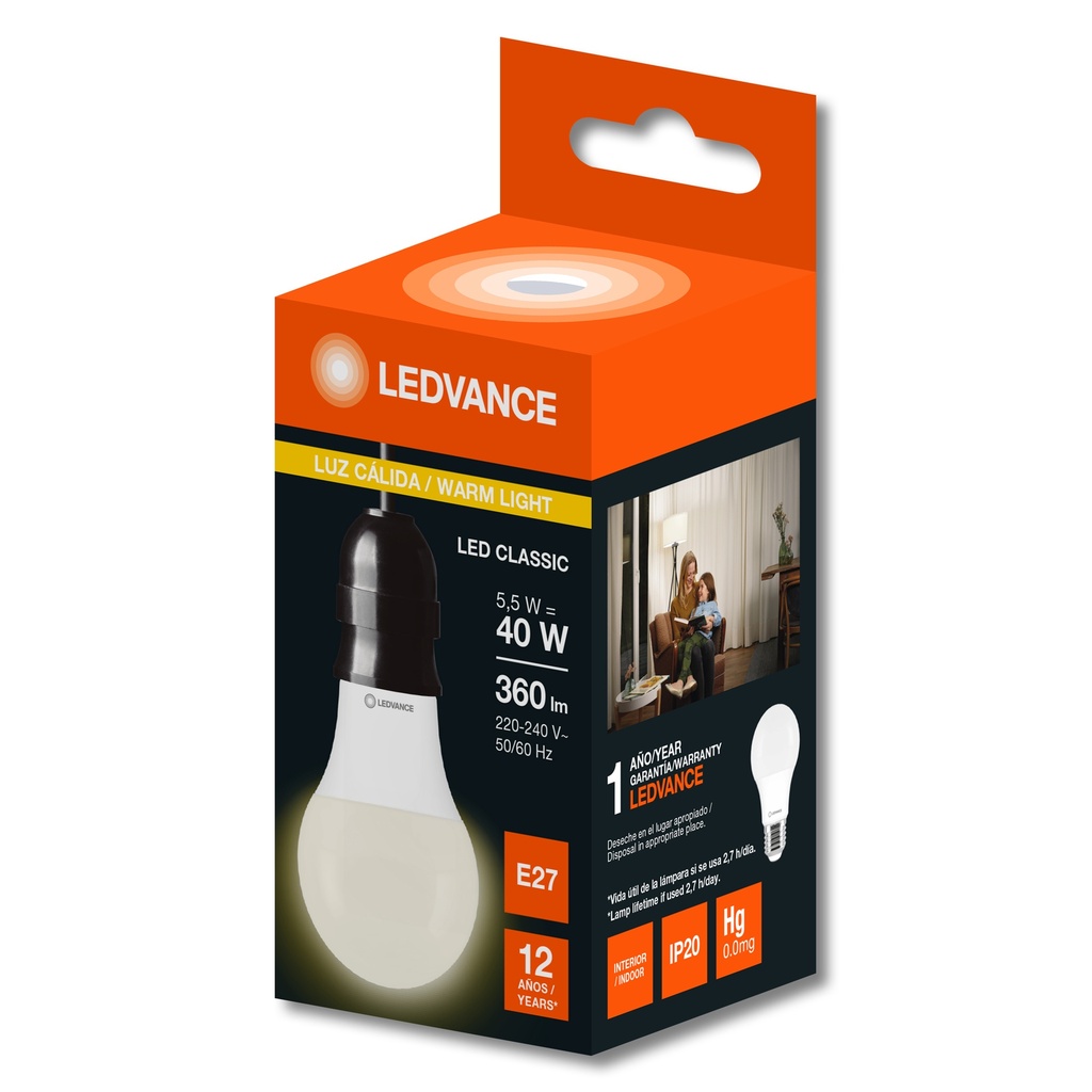 LAMPARA LED BULB  5 - 40W L.C OSRA