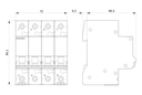 TERMOMAGNETICA 4X 32A DIN SIEMENS 4.5KA