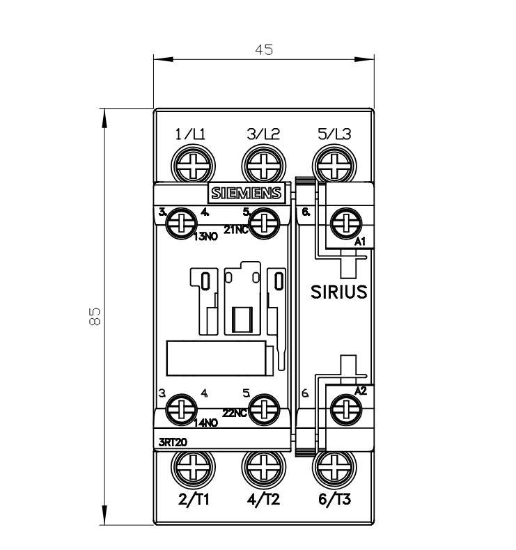 CONTACTOR 3RT20 23 S0  9A NA+NC   24V SIEMENS