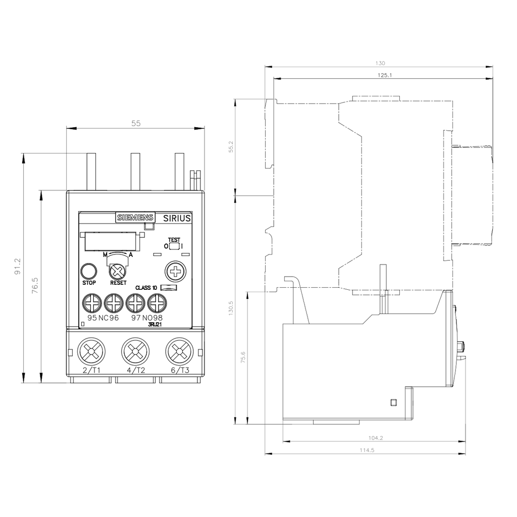 RELE TERM. 3RU21 36 22-32A P/S2