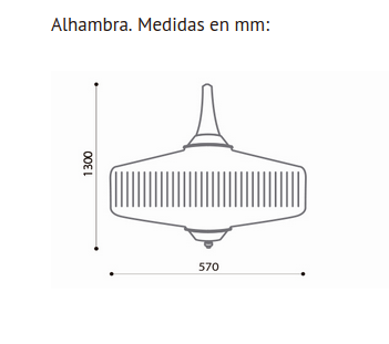 COLGANTE ALHAMBRA NEGRO