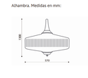 COLGANTE ALHAMBRA NEGRO