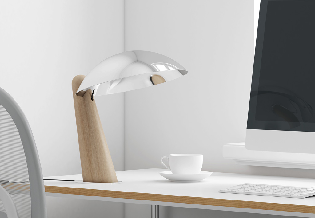 LÁMPARA DE MESA MADESCU CROMO