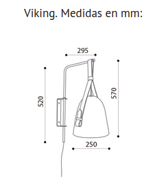 APLIQUE DE PARED VIKING BLANCO MATE