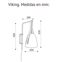 APLIQUE DE PARED VIKING BLANCO MATE
