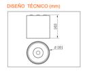 APLIQUE LED SURFACE 20W 4000K
