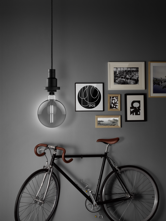 LAMPARA LED FILAMENTO GLOBO NEGRA 4000K