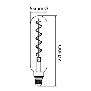 LAMPARA LED FILAMENTO TUBULAR 5W