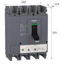 INT. CAJA MOLDEADA 4P 420-600A 36KA CVS630F