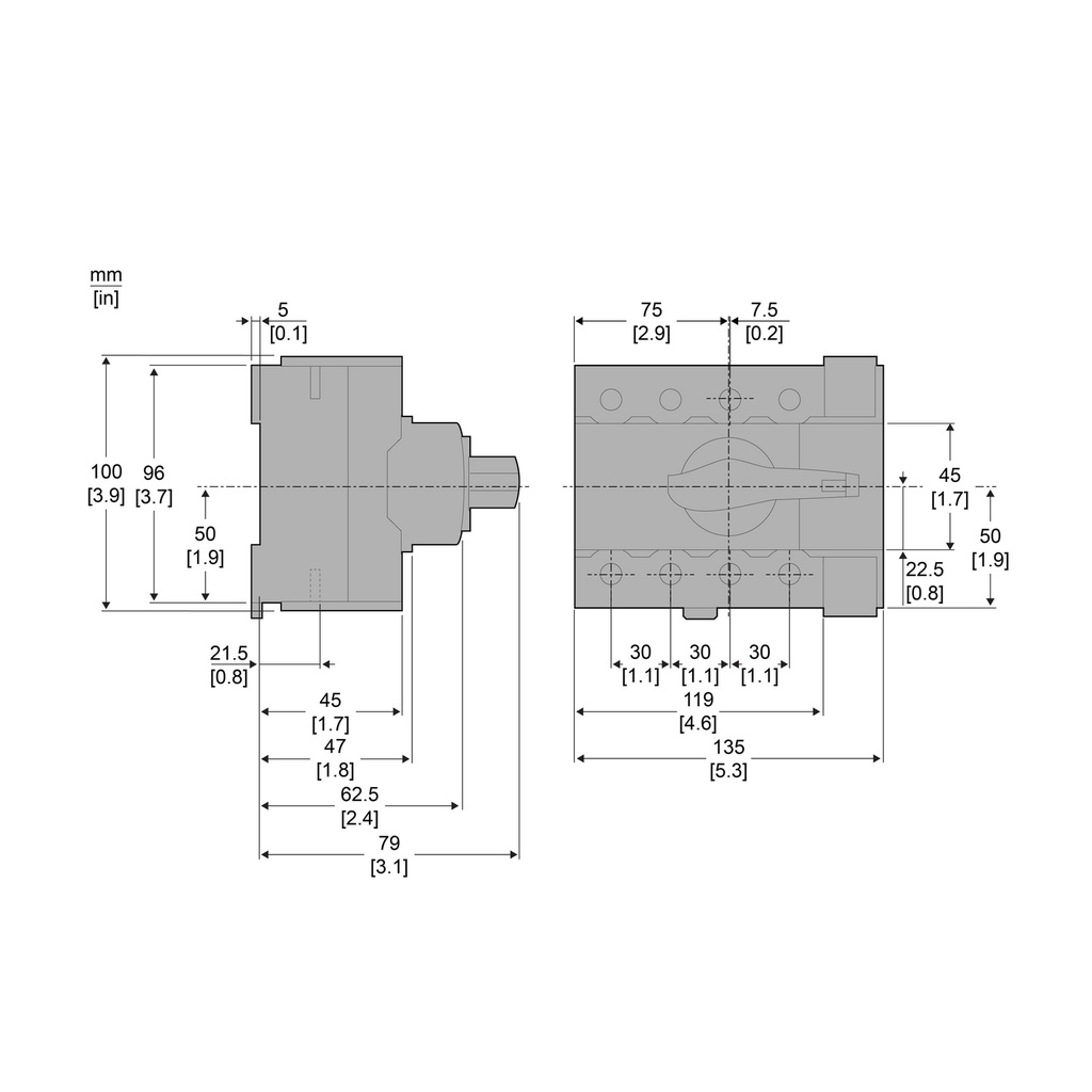 INTERRUPTOR MANUAL INS160 4X160A