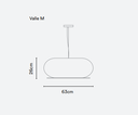 COLGANTE VALLE M LED 14.7W 2700K