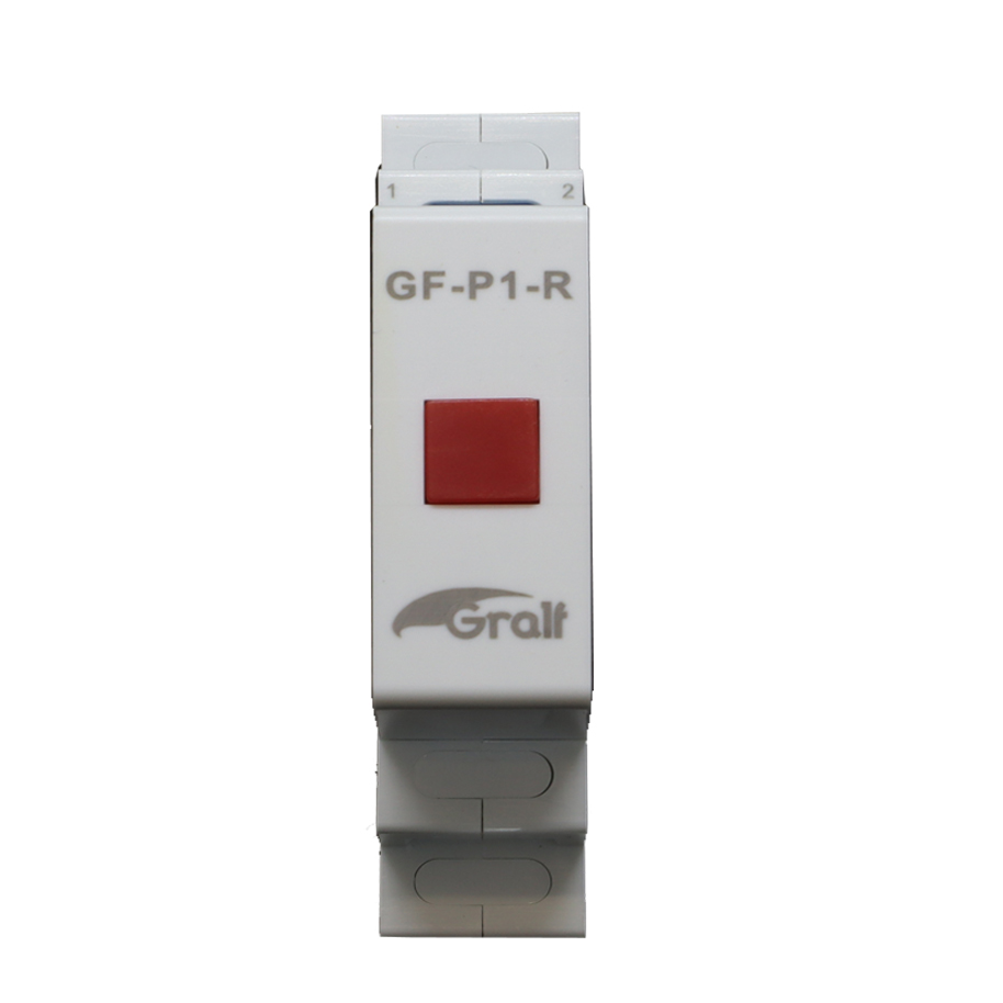 INDICADOR LUMINOSO PARA RIEL DIN ROJO 220V