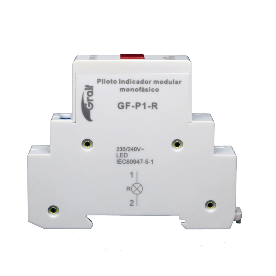 INDICADOR LUMINOSO PARA RIEL DIN ROJO 220V