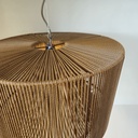 COLGANTE HIERRO COCIDO CON HILO MARRON DIAM.50CM