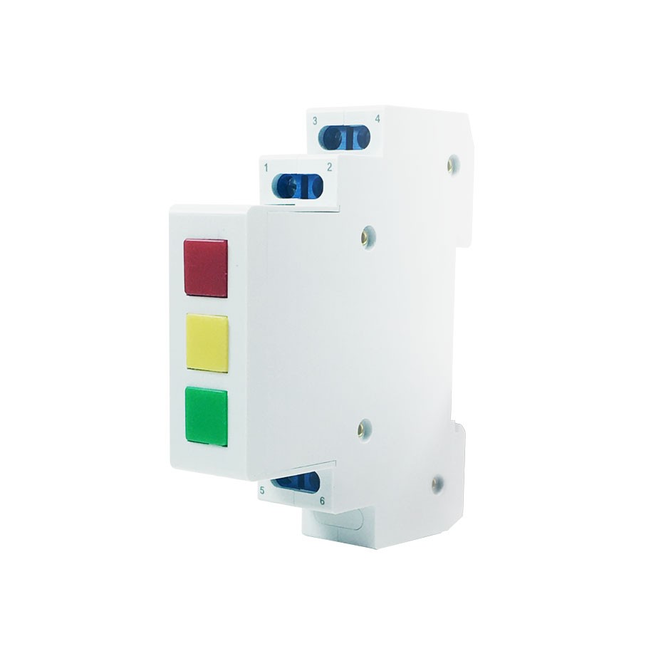 INDICADOR LUMINOSO PARA RIEL DIN TRIFASICO 220V