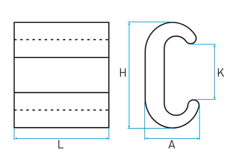 CONECTOR EN "C" PARA DERIV. CCD50