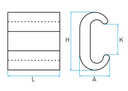 CONECTOR EN "C" PARA DERIV. CCD50