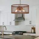 COLGANTE 3L PANTALLA DE MALLA 45CM OXIDO