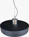 COLGANTE 1 LUZ  Ø480mm NEGRO Y NIQUEL