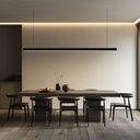 PLAFÓN TIMBER NEGRO 33W 4000K 1420mm