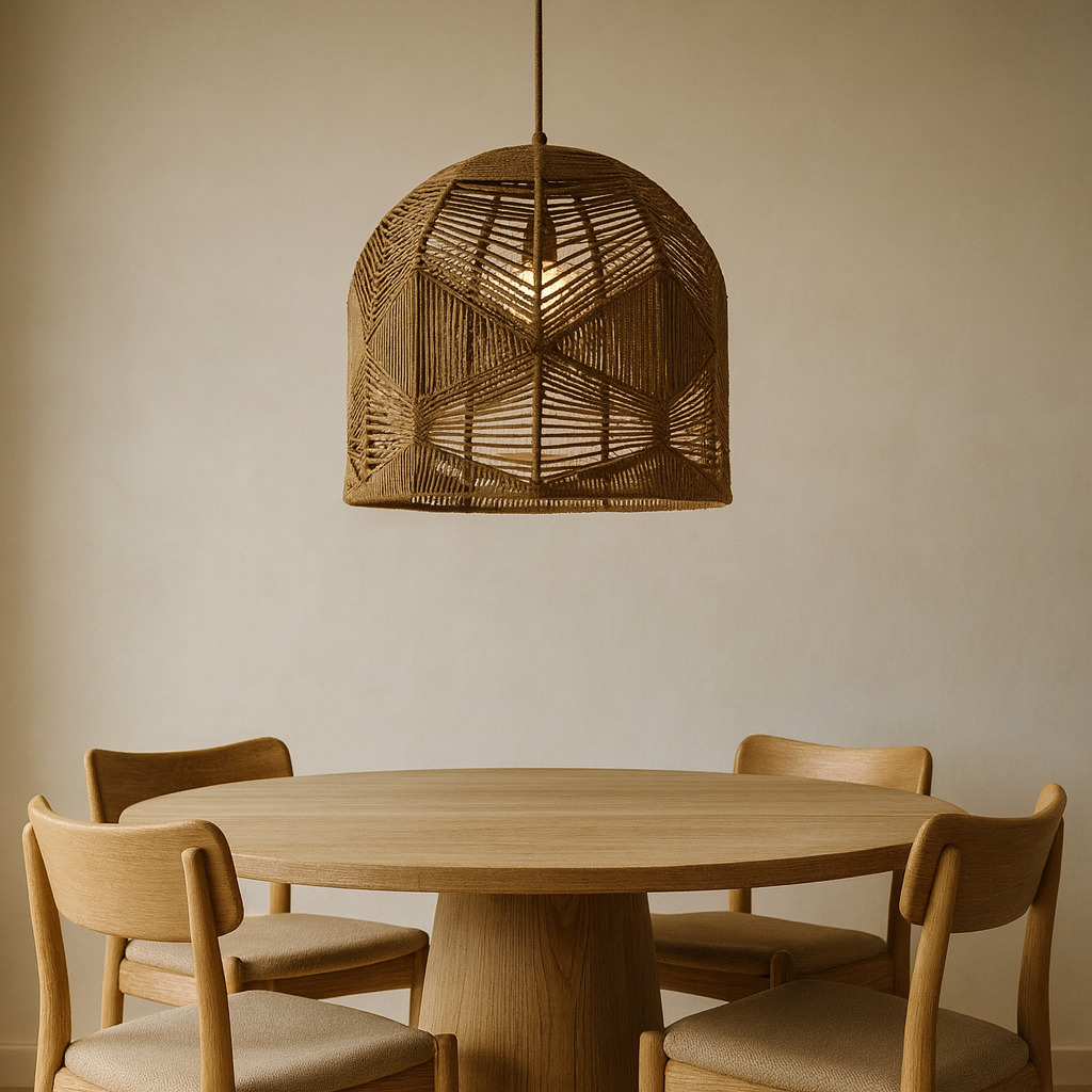 COLGANTE HILO MARRÓN 50x50cm