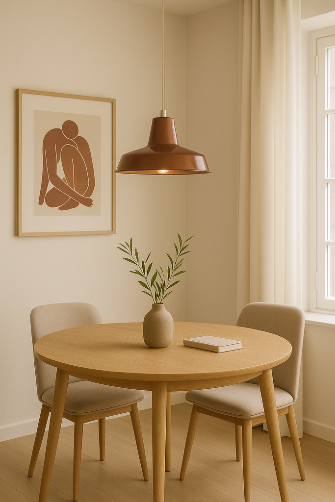 COLGANTE METALICO 30CM COBRE