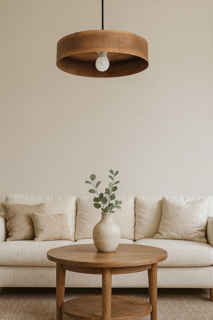 COLGANTE CHAPA 1L PANTALLA 40CM OXIDO