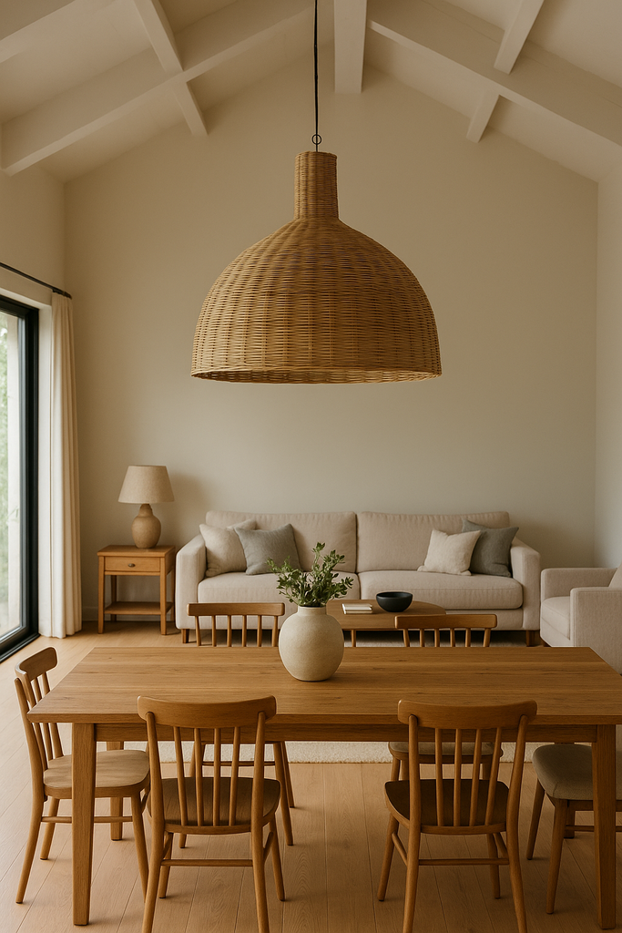 PANTALLA SOMBRERO RATAN 85X80CM