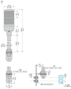 COLUMNA LUMINOSA 2 ELEMENTOS 24VCC SCHNEIDER 