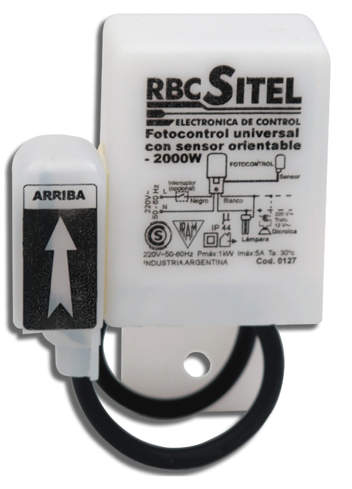 FOTOCONTROL CON SENSOR ORIENTABLE 100 W LED