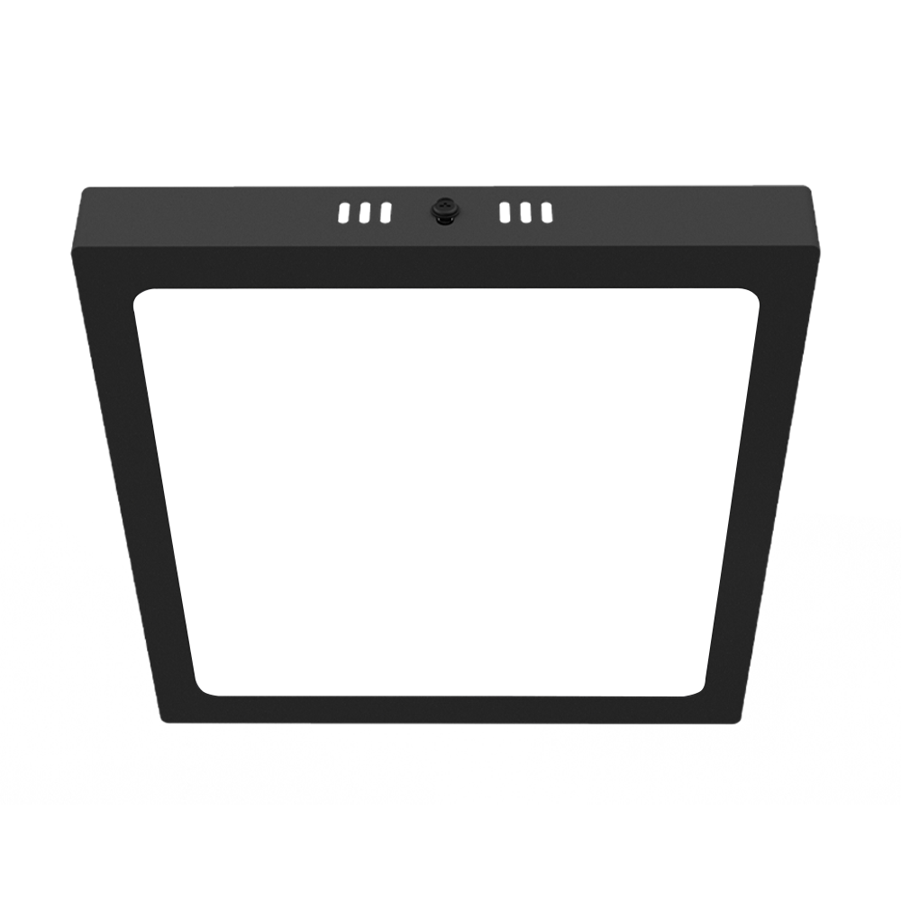 PLAFÓN LED CUADRADO NEGRO 18W 6000K