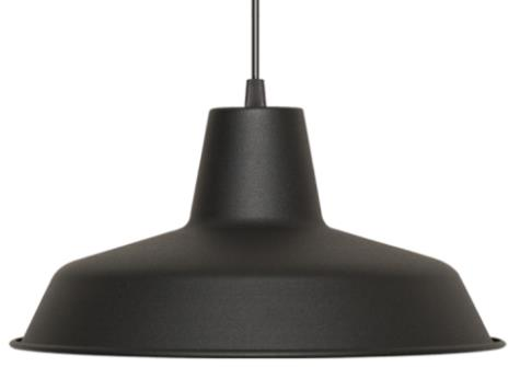 COLGANTE METALICO 30CM NEGRO MICROTEXTURADO