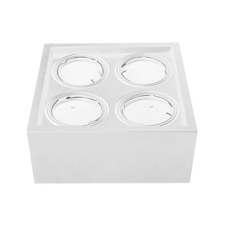 PLAFÓN CARDANICO AR111 X 4 BLANCO