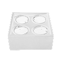 PLAFÓN CARDANICO AR111 X 4 BLANCO