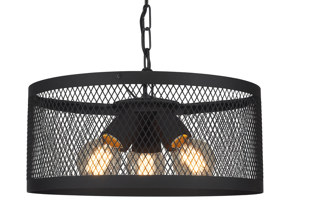 COLGANTE 3L PANTALLA DE MALLA 45CM NEGRO