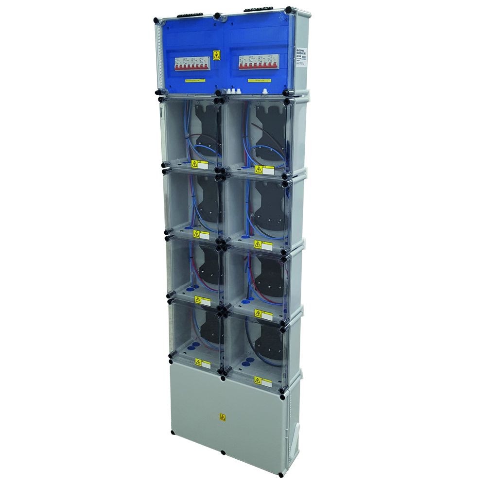GABINETE P/ 8 MED.MONOF. ARMADO PVC