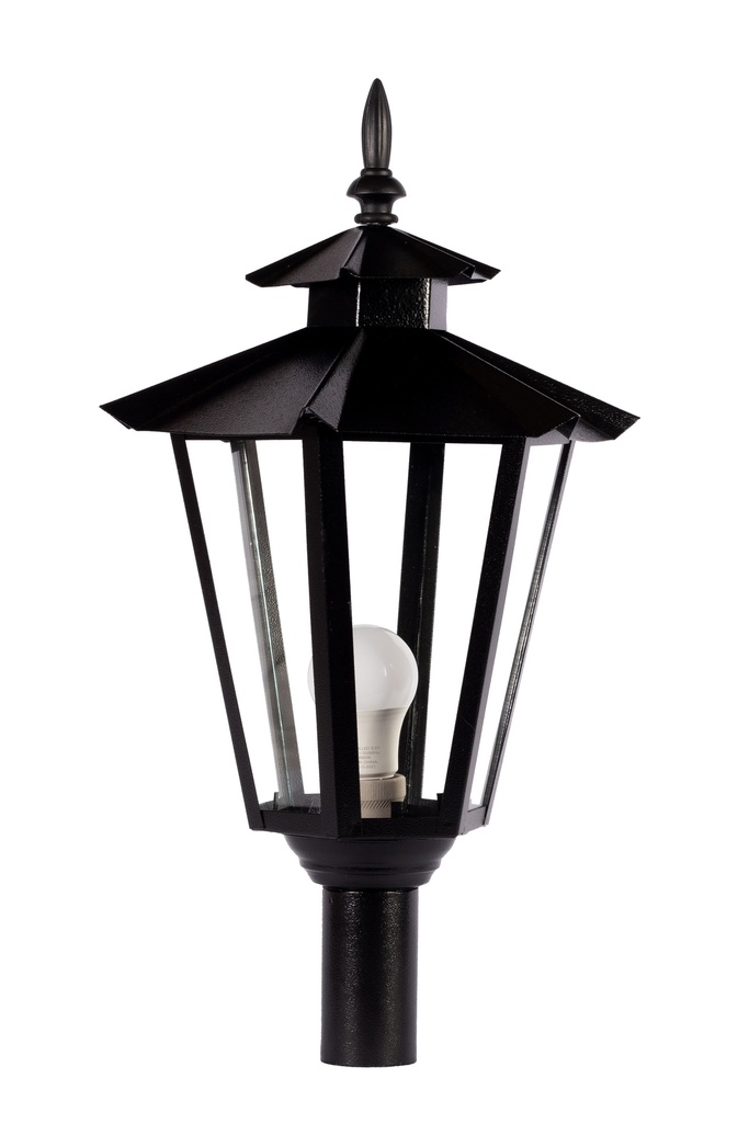 FAROL  CHAPA P/COLUMNA CANASTO HEXAGONAL