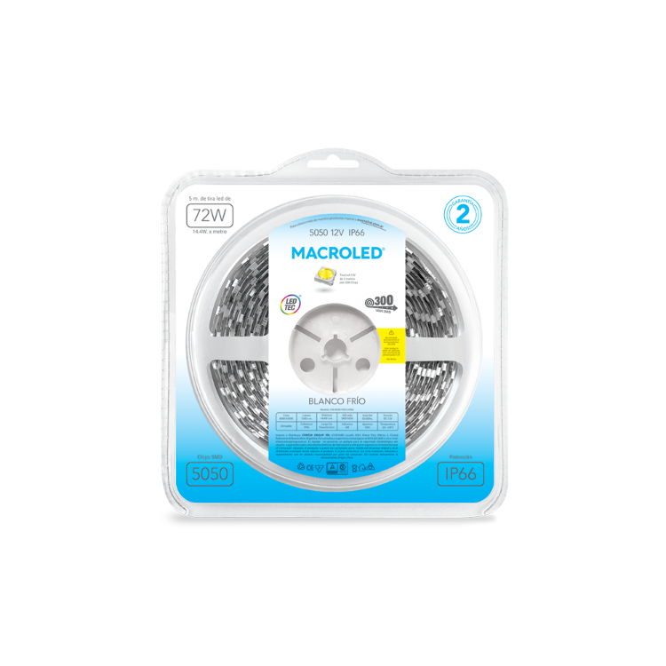 TIRA LED 5 MTS 14W 6500K IP65 MACROLED
