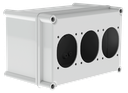 CAJA CALADA PARA 3 TOMAS 16/32A