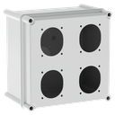 CAJA CALADA PARA 4 TOMAS 16/32A