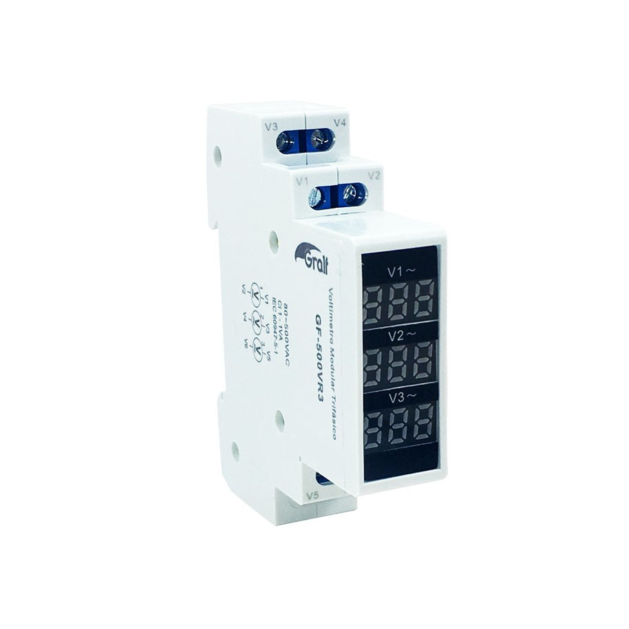 VOLTÍMETRO MODULAR TRIFASICO