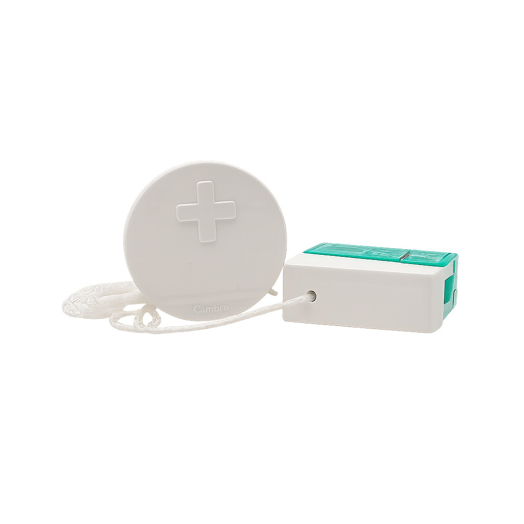 CAMBRE PULSADOR A CORDEL - BLANCO