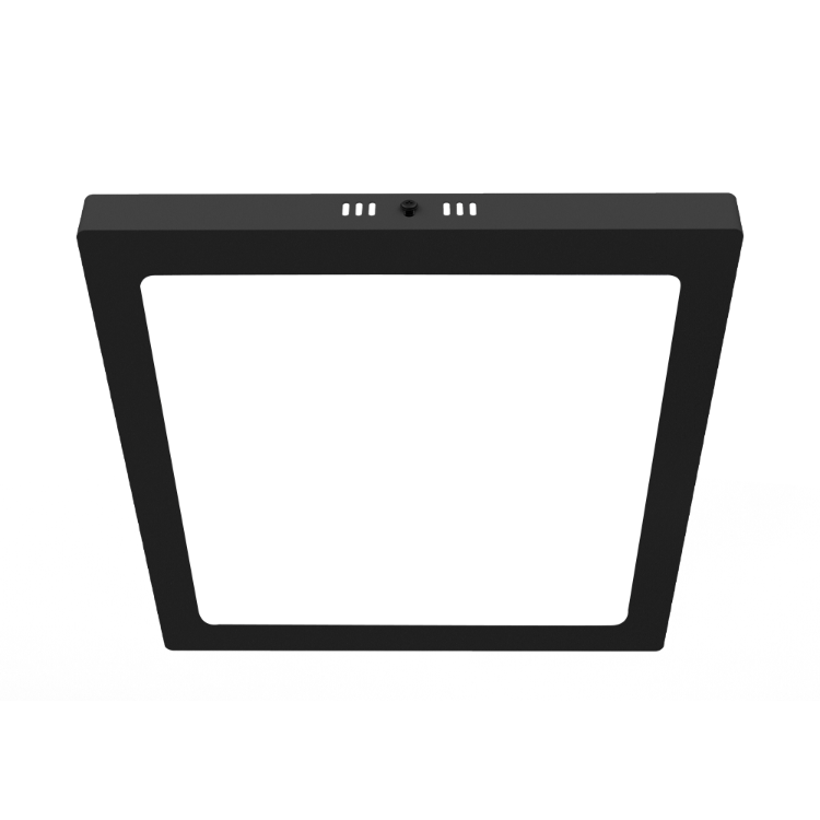 PLAFÓN LED CUADRADO NEGRO 24W 3000K