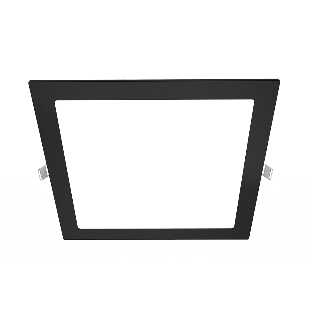 PANEL LED CUADRADO NEGRO 18W 3000K