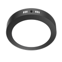 PLAFÓN LED CIRCULAR NEGRO 12W 6000K