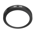 PLAFÓN LED CIRCULAR NEGRO 18W 3000K