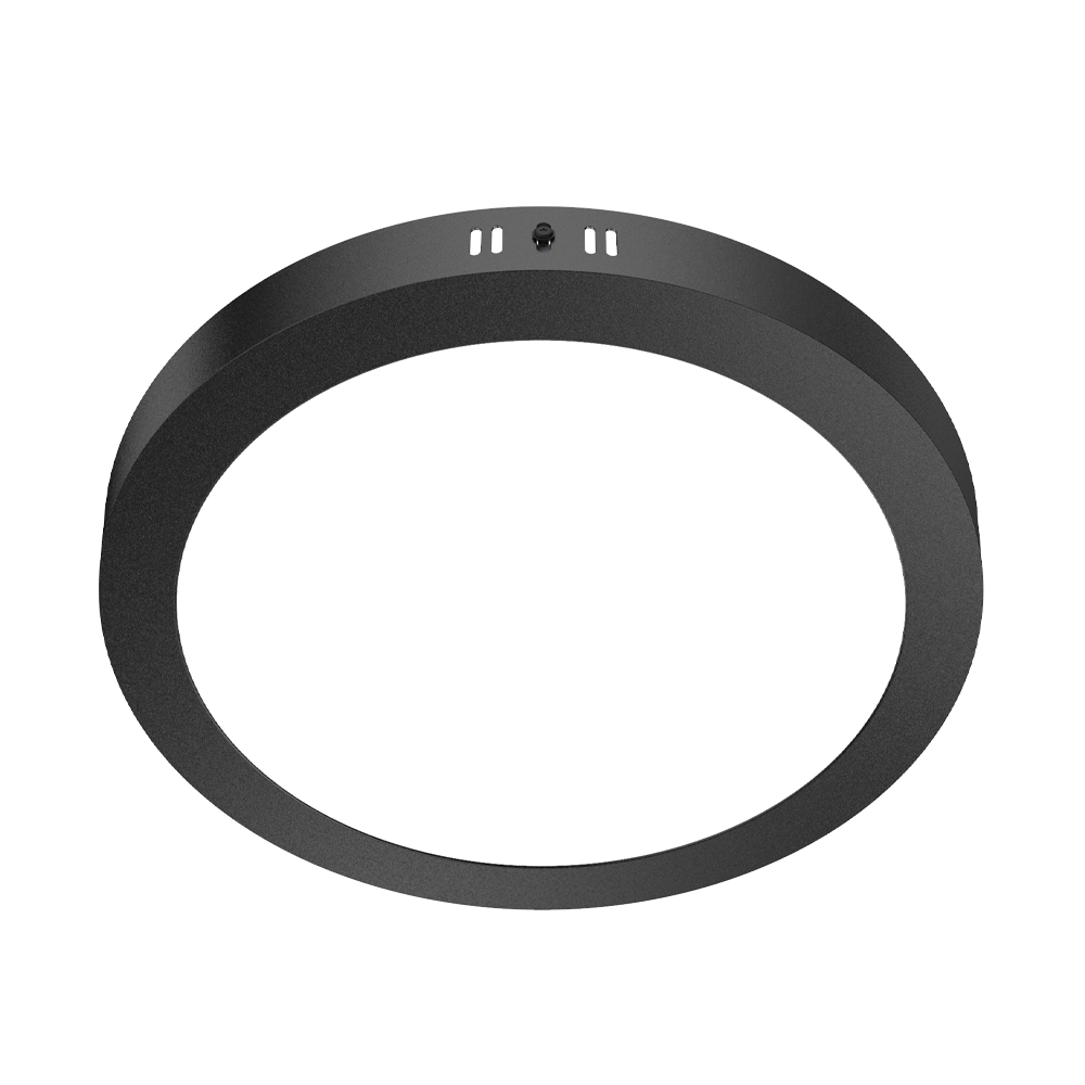 PLAFÓN LED CIRCULAR NEGRO 24W 6000K