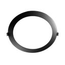 PANEL LED CIRCULAR NEGRO 18W 6000K