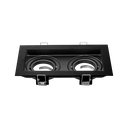 SPOT DICROICA MÓVIL CUADRADO X 2 NEGRO