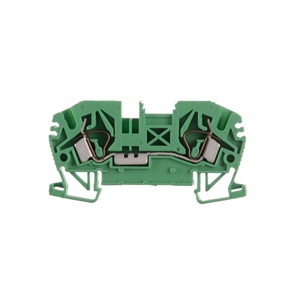 BORNERA A RESORTE BKF VERDE 2.5mm²